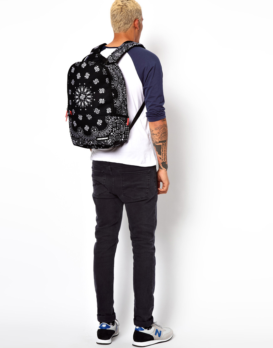 Sprayground Bandana Backpack in Black for Men - Lyst