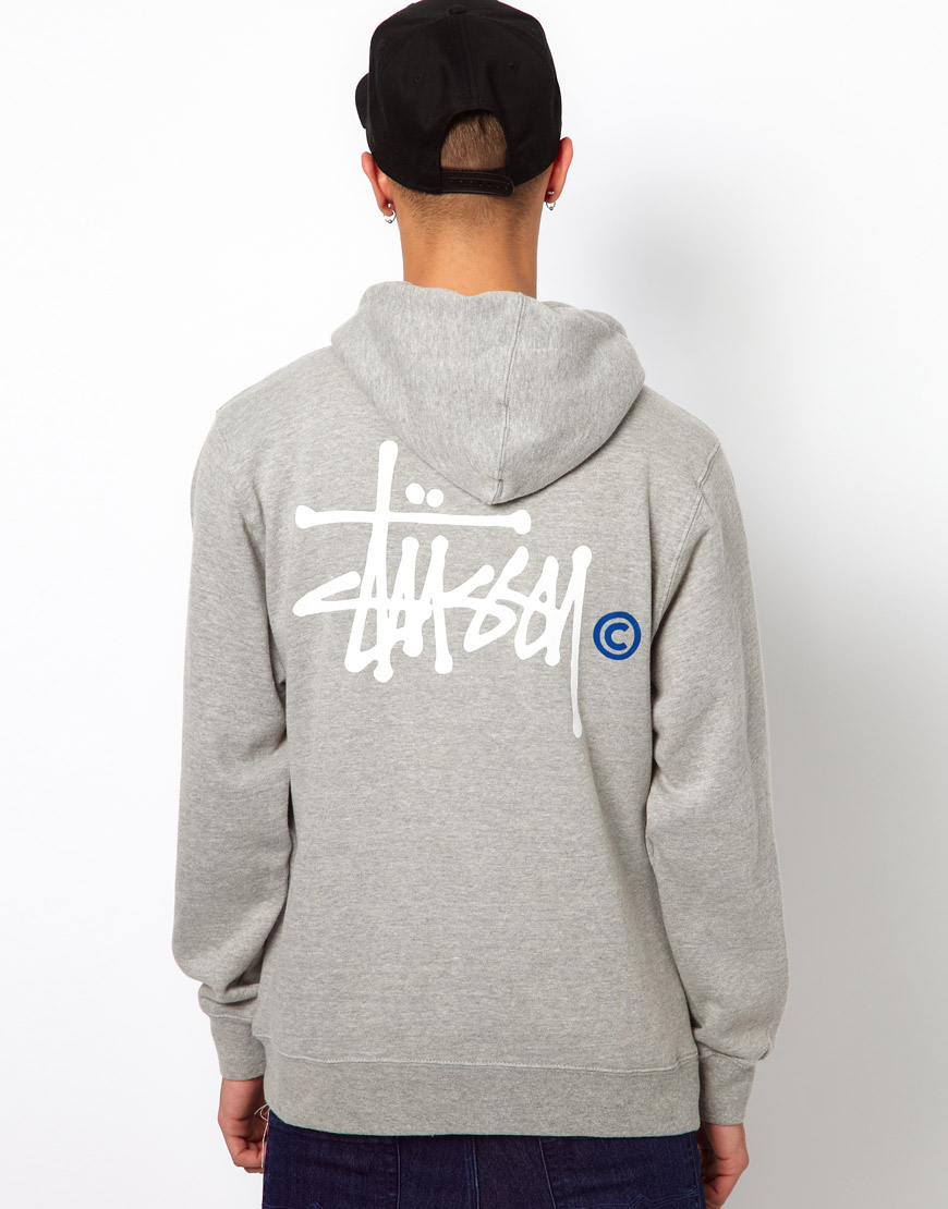 stussy grey sweatshirt
