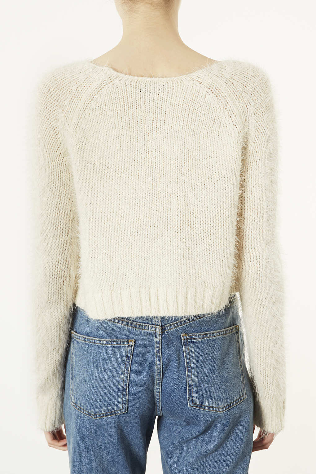 crop fluffy jumper