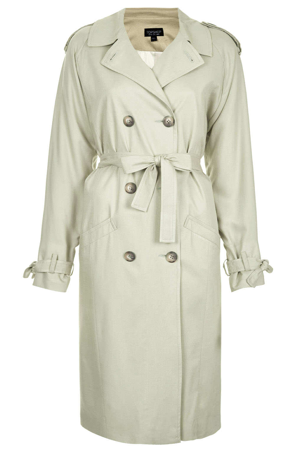Soft Trench Coat in Green Lyst