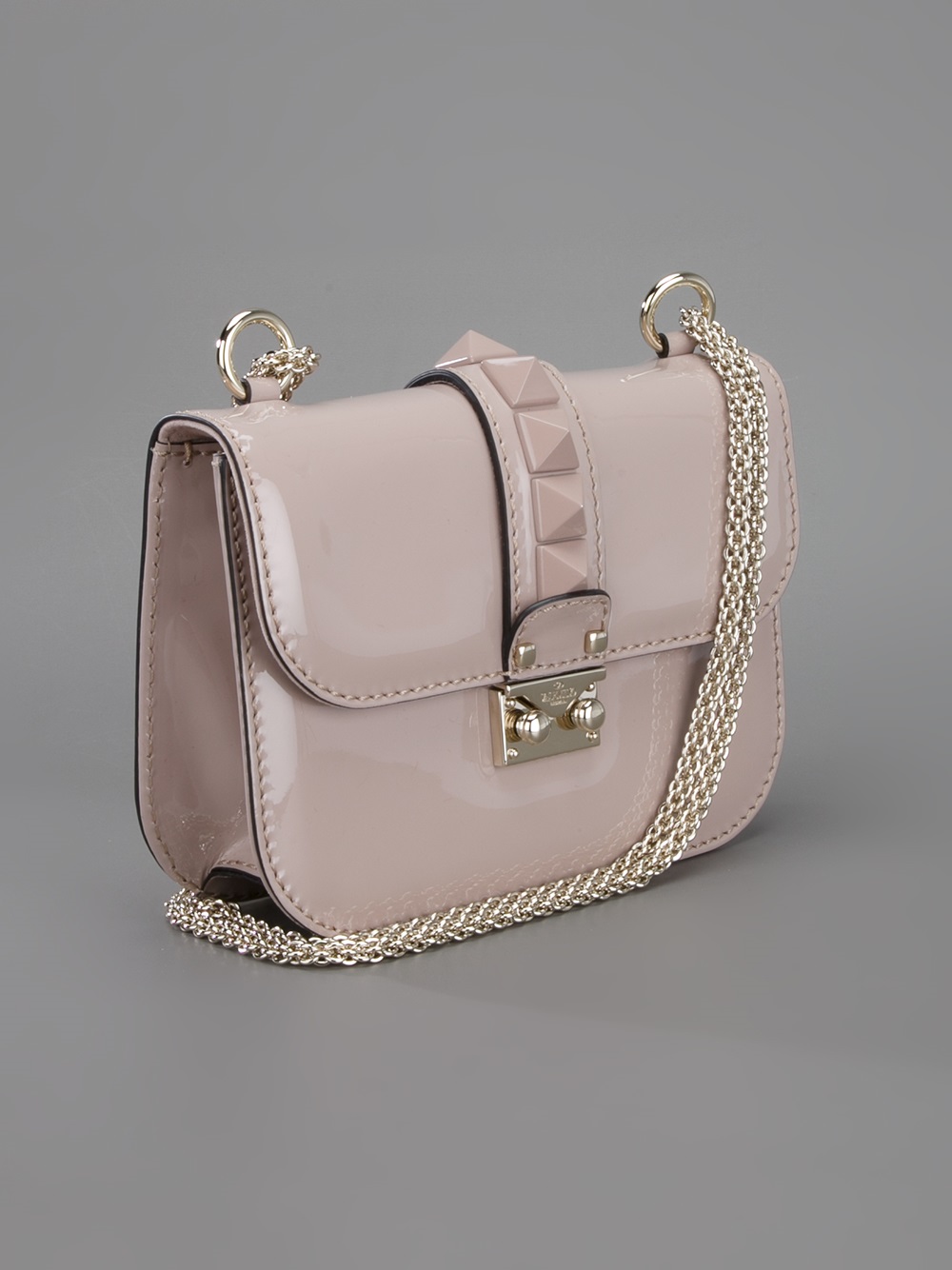 Valentino Rockstud Shoulder Bag in Pink - Lyst