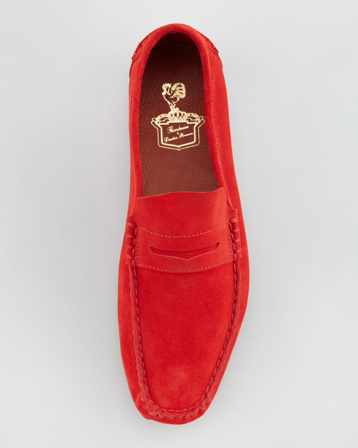 mens red penny loafers