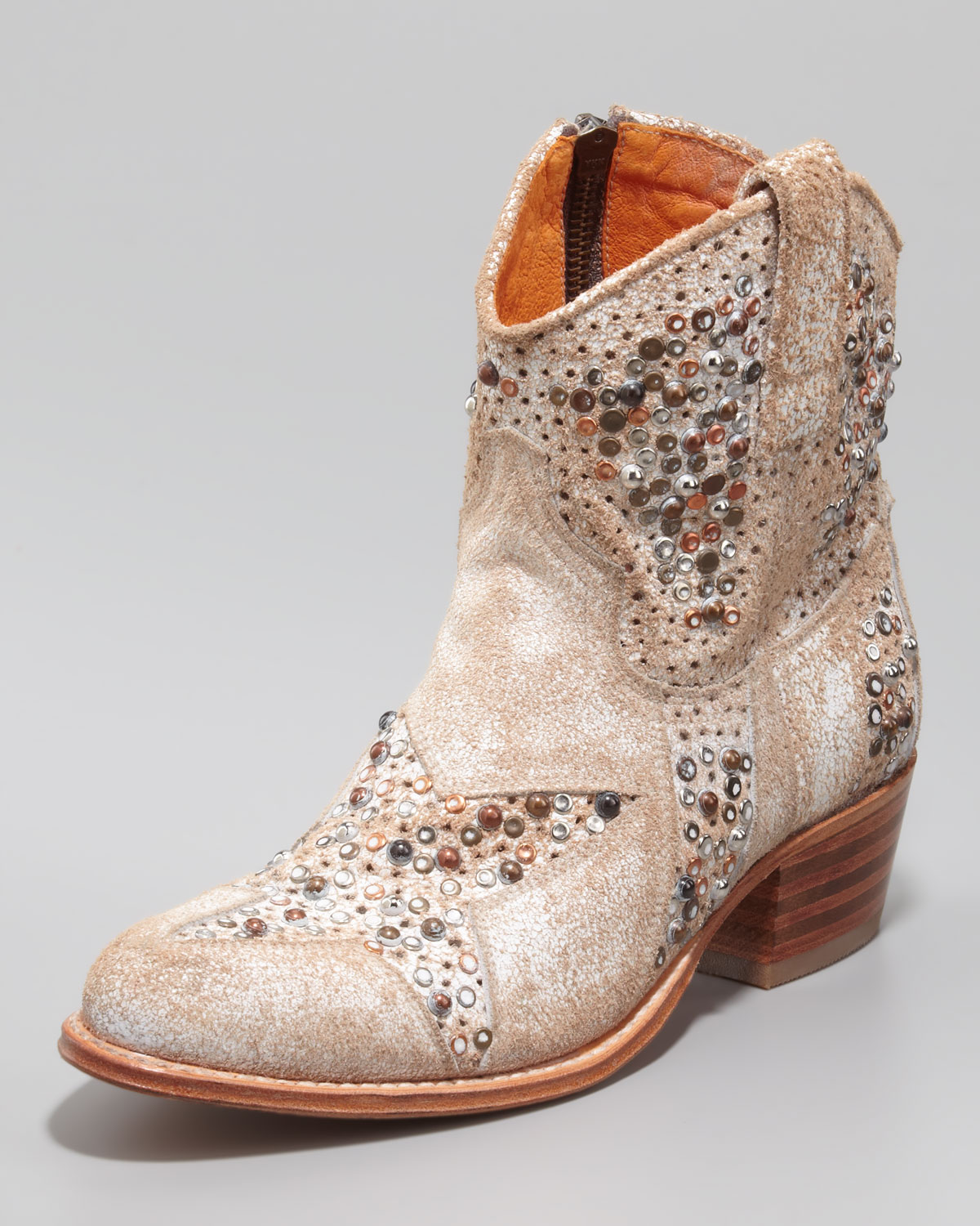 frye white ankle boots