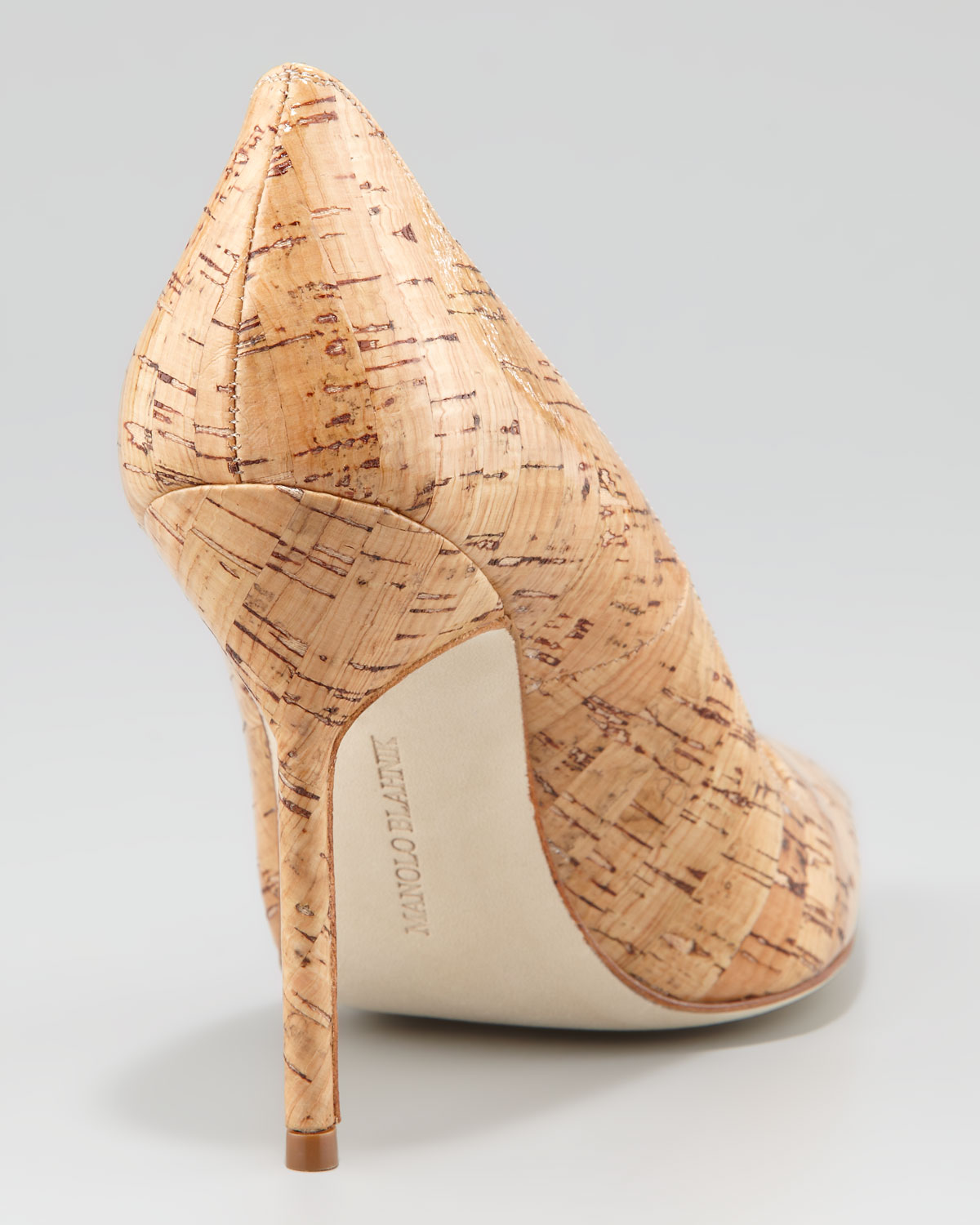 manolo blahnik cork pumps