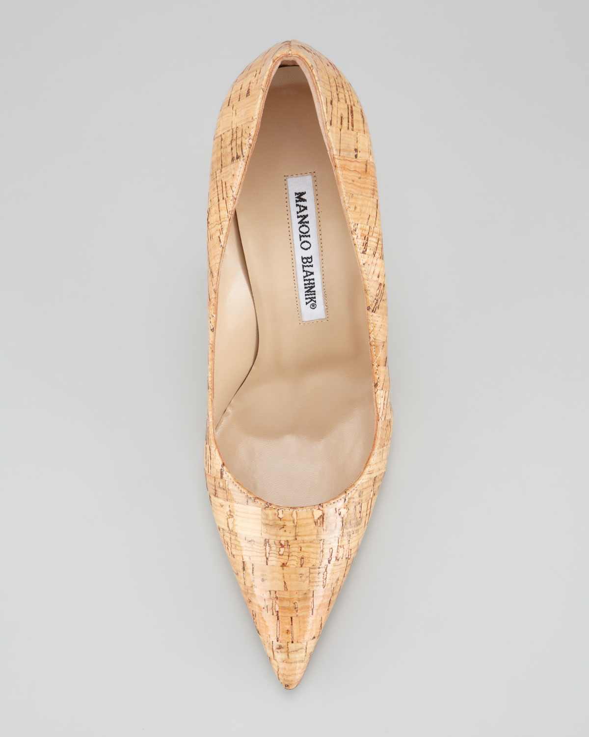 manolo blahnik cork pumps