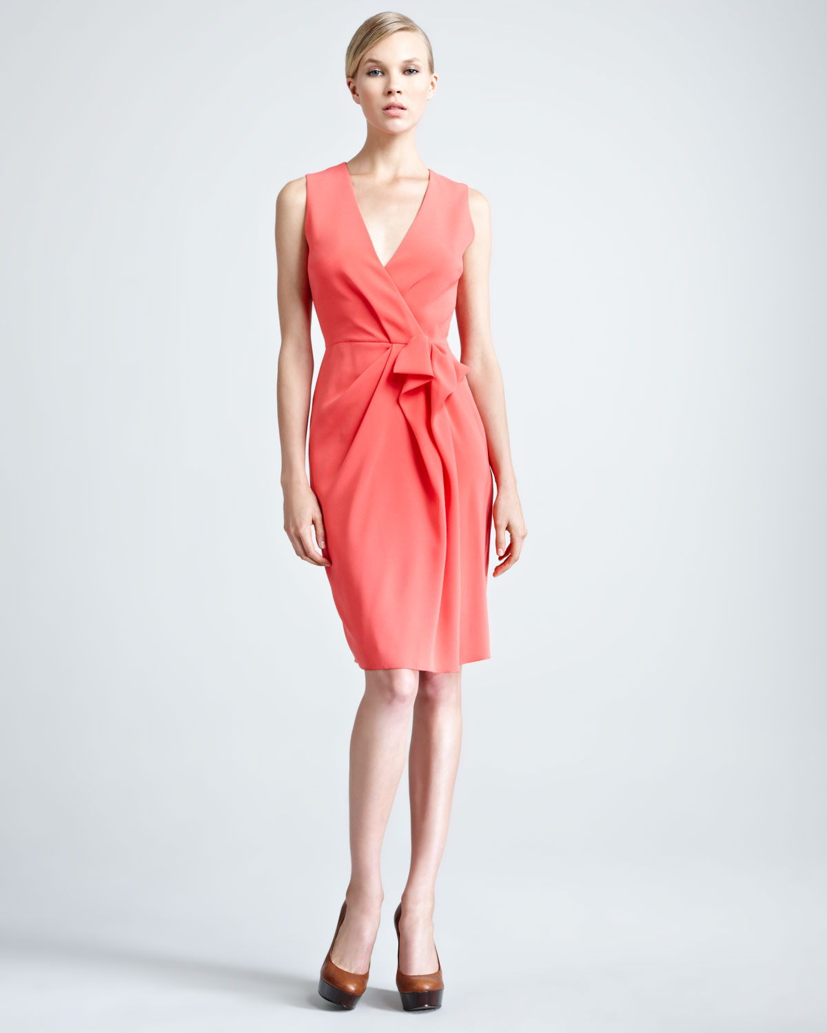 crepe satin dress