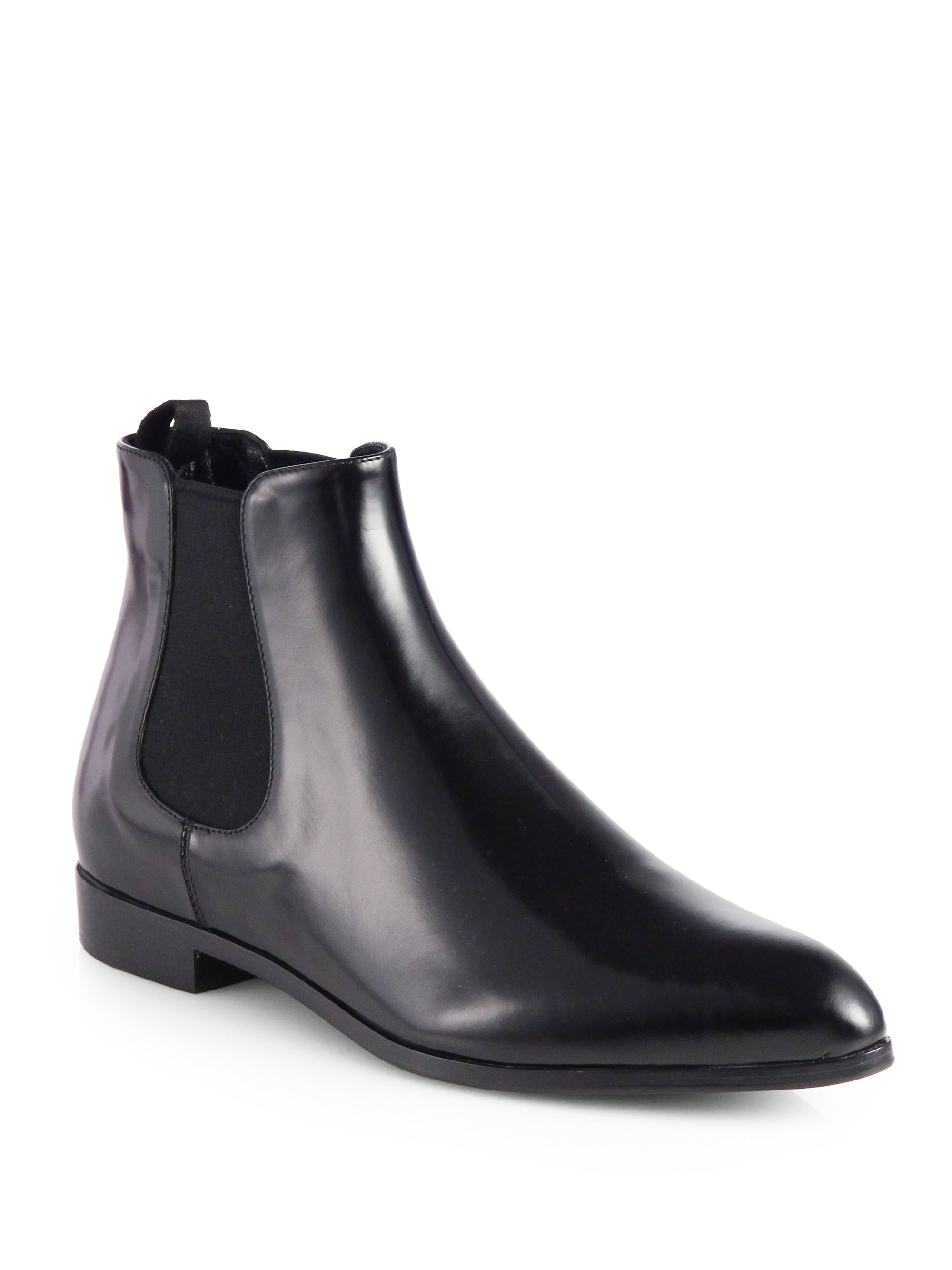 black prada chelsea boots