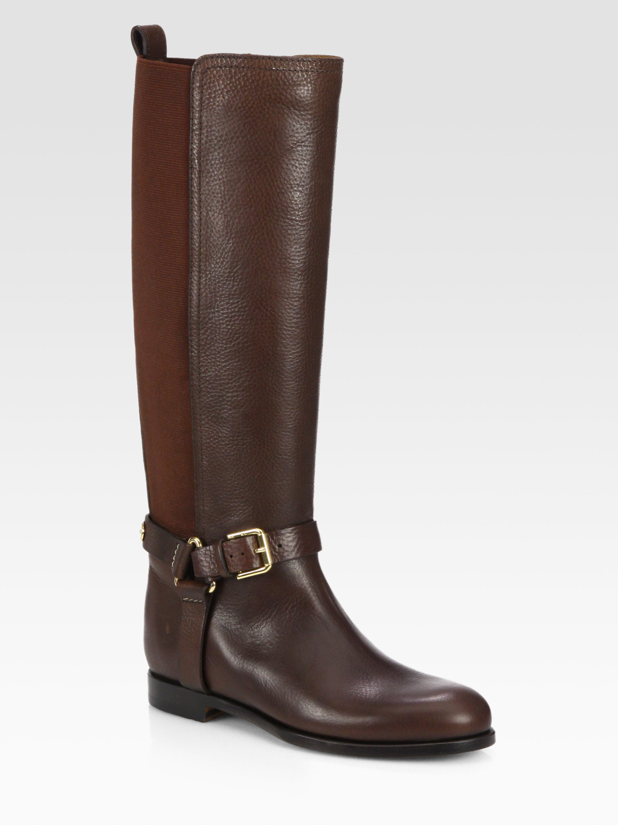 ralph lauren brown riding boots