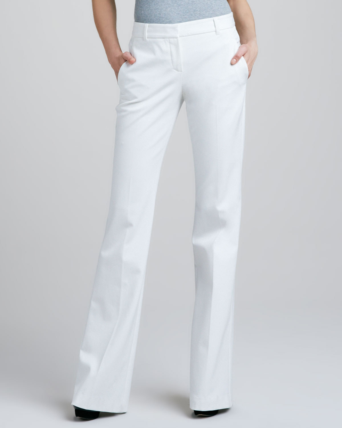 Theory Juliena Tailored Pants White in White | Lyst1200 x 1500