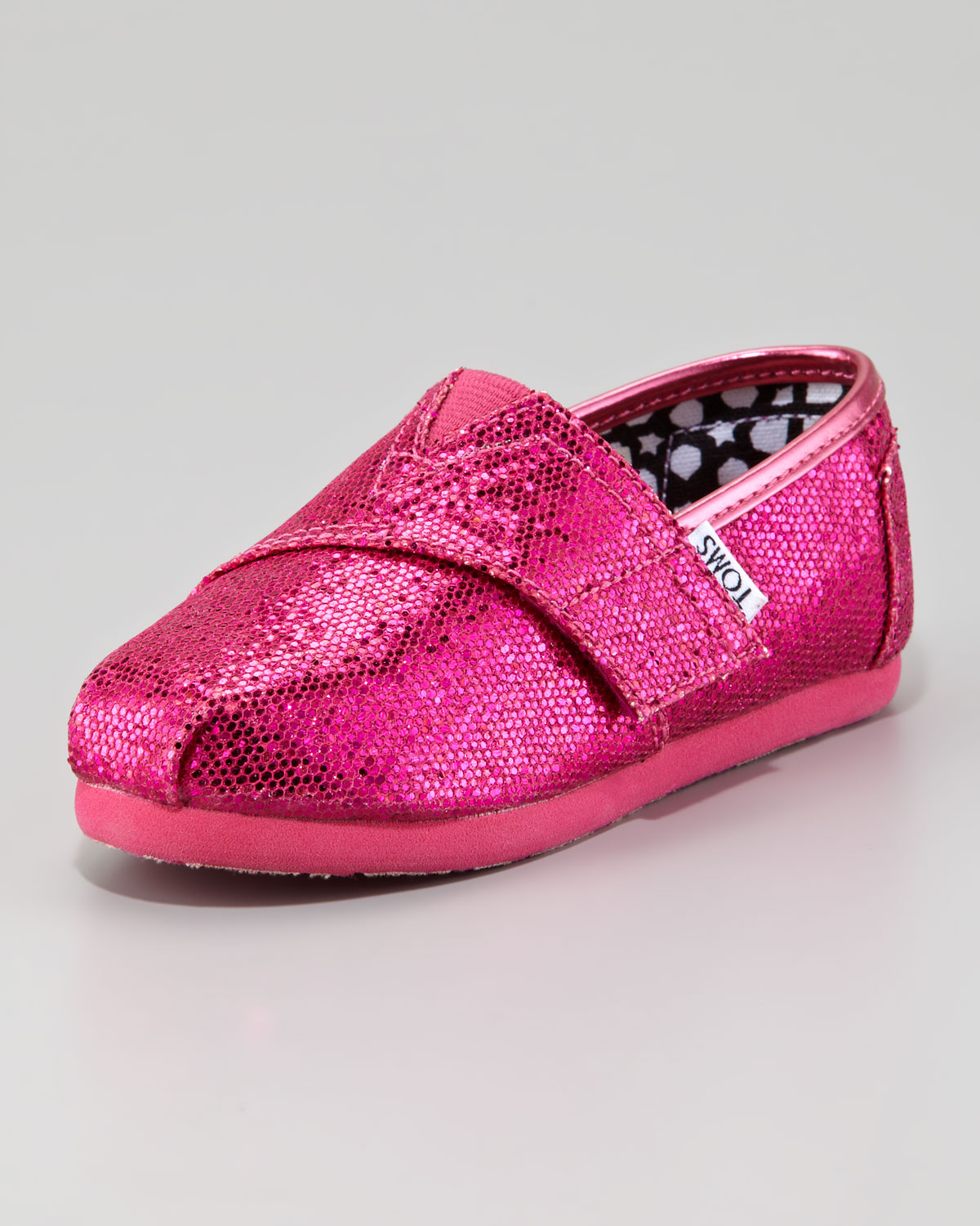 Lyst - Toms Hot Pink Glitter Shoe Tiny in Pink