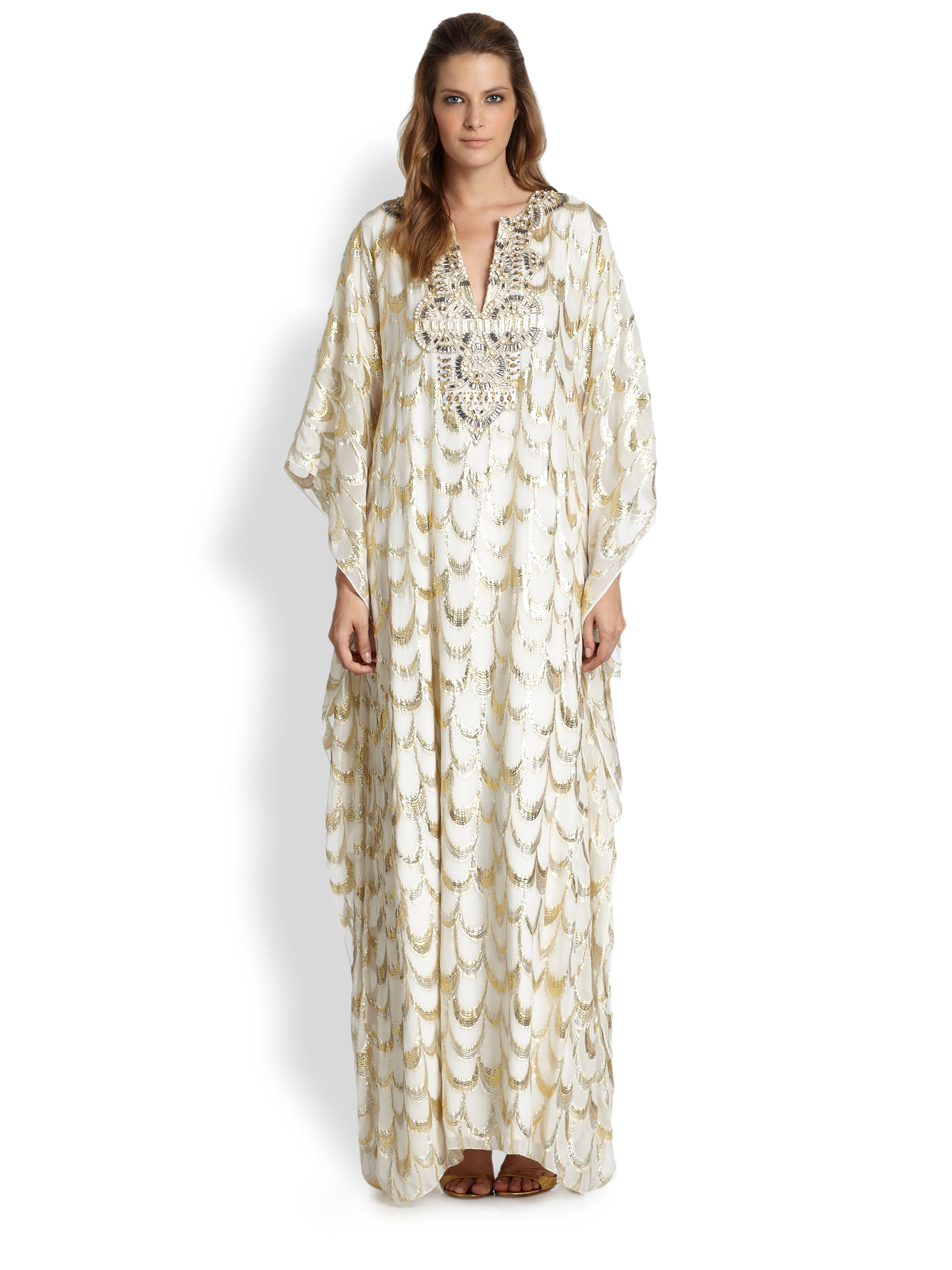 badgley mischka caftan