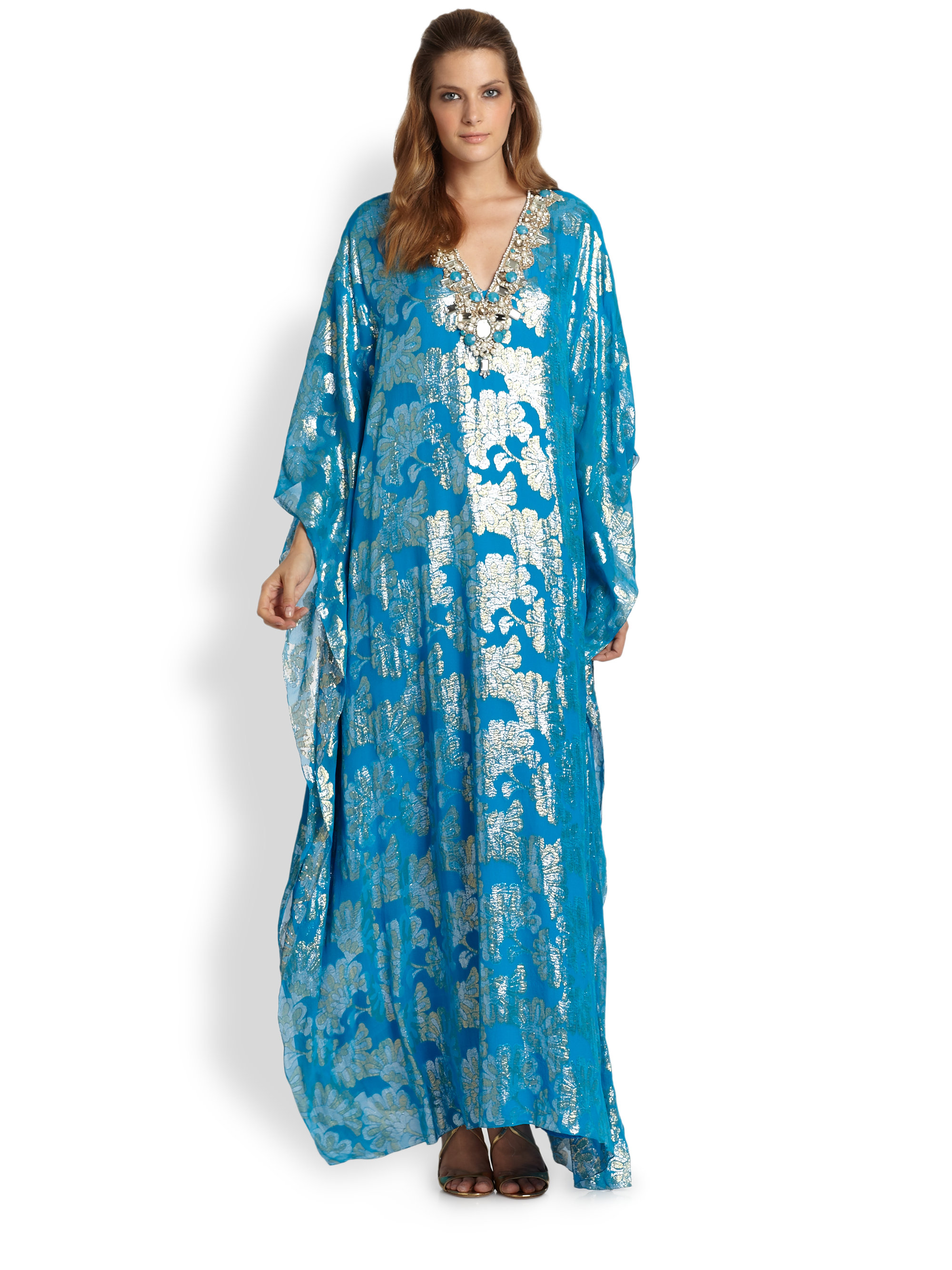badgley mischka caftan