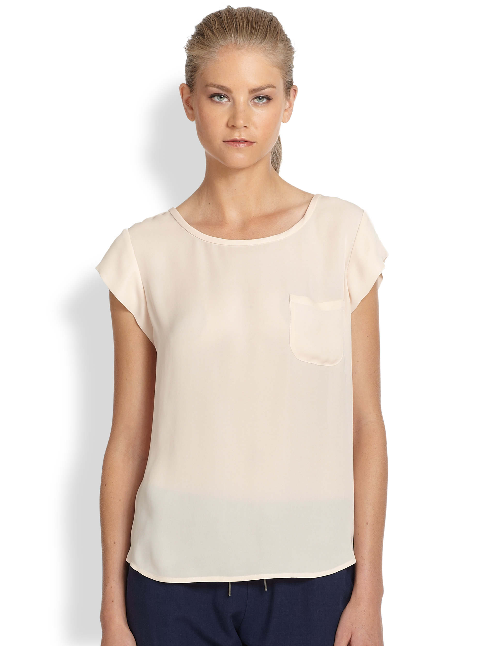 joie rancher silk top