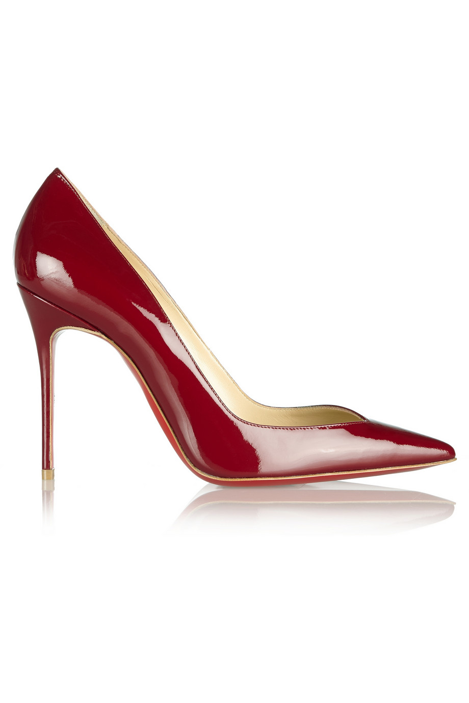 Christian Louboutin Completa 100 Patentleather Pumps in Burgundy (Red ...