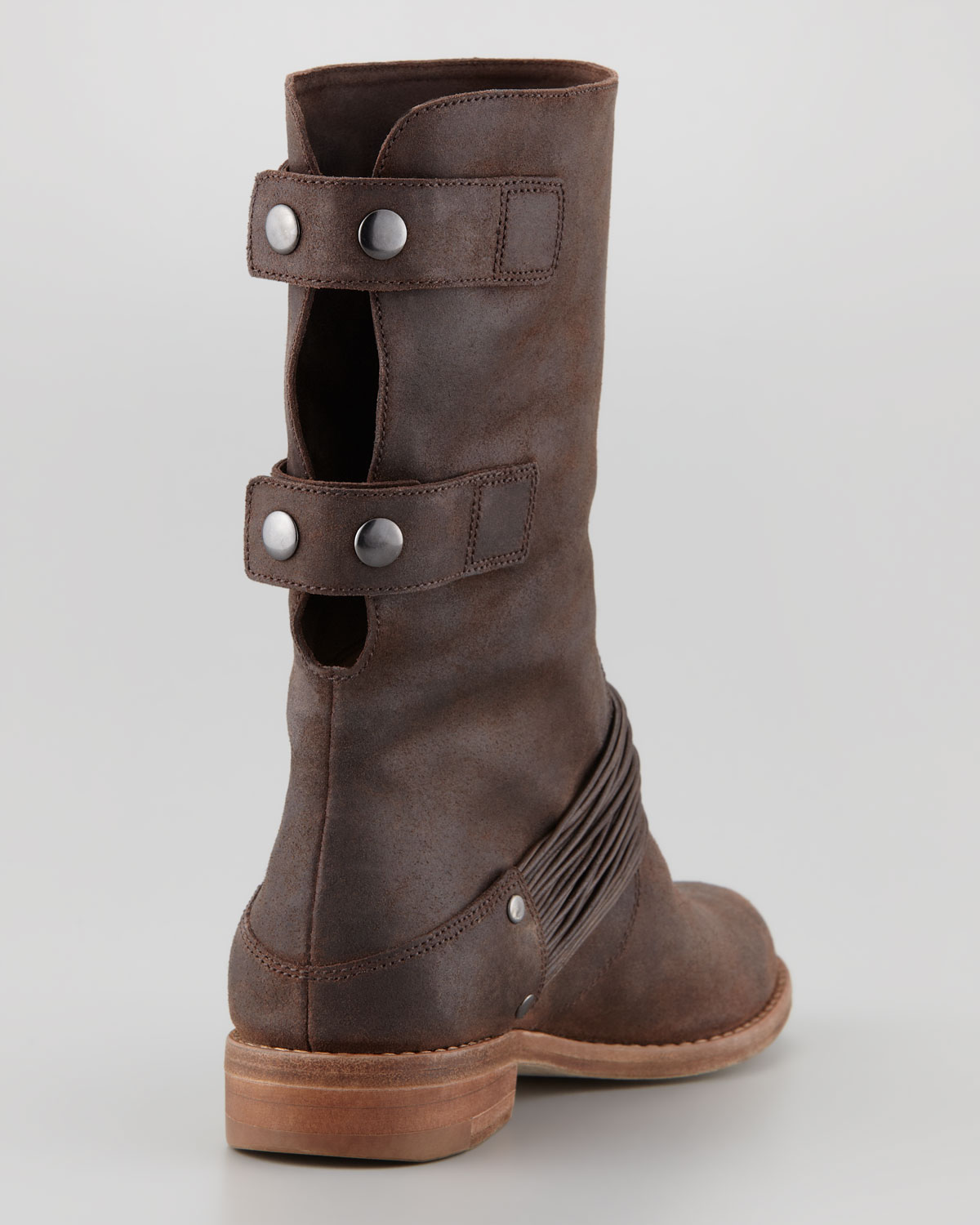 Eileen fisher Snap Convertible Leather Boot Timber in