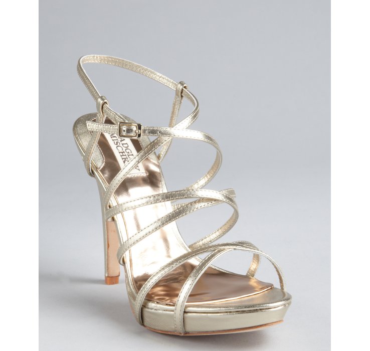 badgley mischka strappy heels