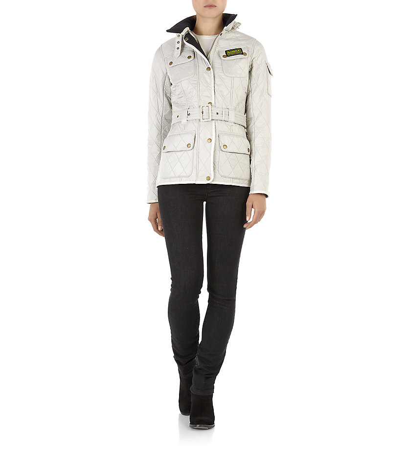 Barbour International Polarquilt Jacket in Pearl (White) - Lyst