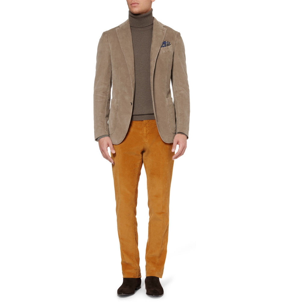 Boglioli Slimfit Unstructured Corduroy Blazer in Brown for Men Lyst