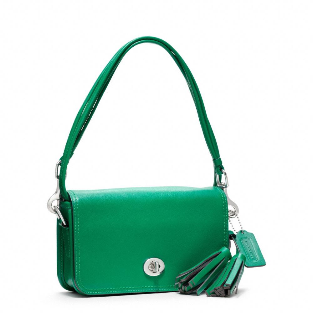 COACH Legacy Leather Penny Shoulder Purse in Purple Lyst