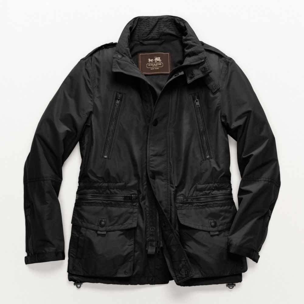 COACH Nylon Field Jacket in Black for Men Lyst