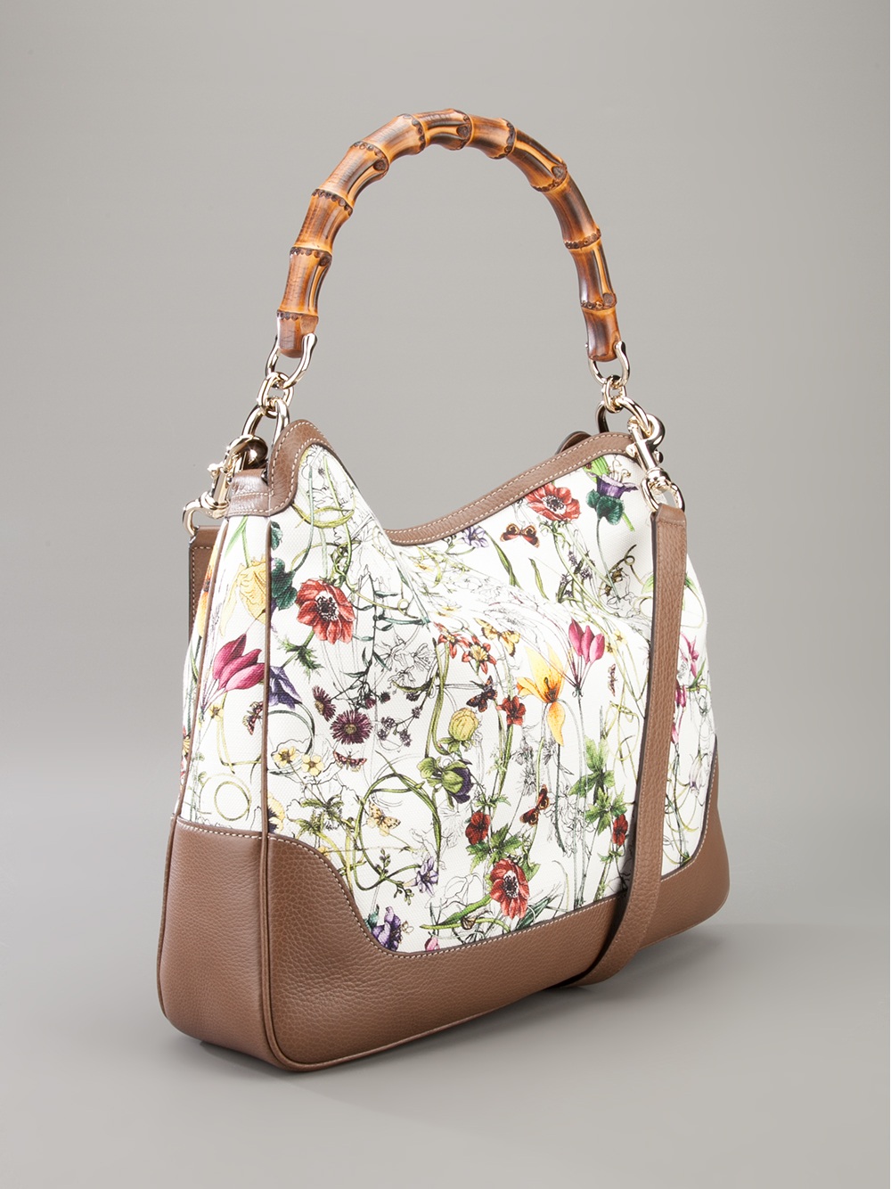 gucci flower print bag