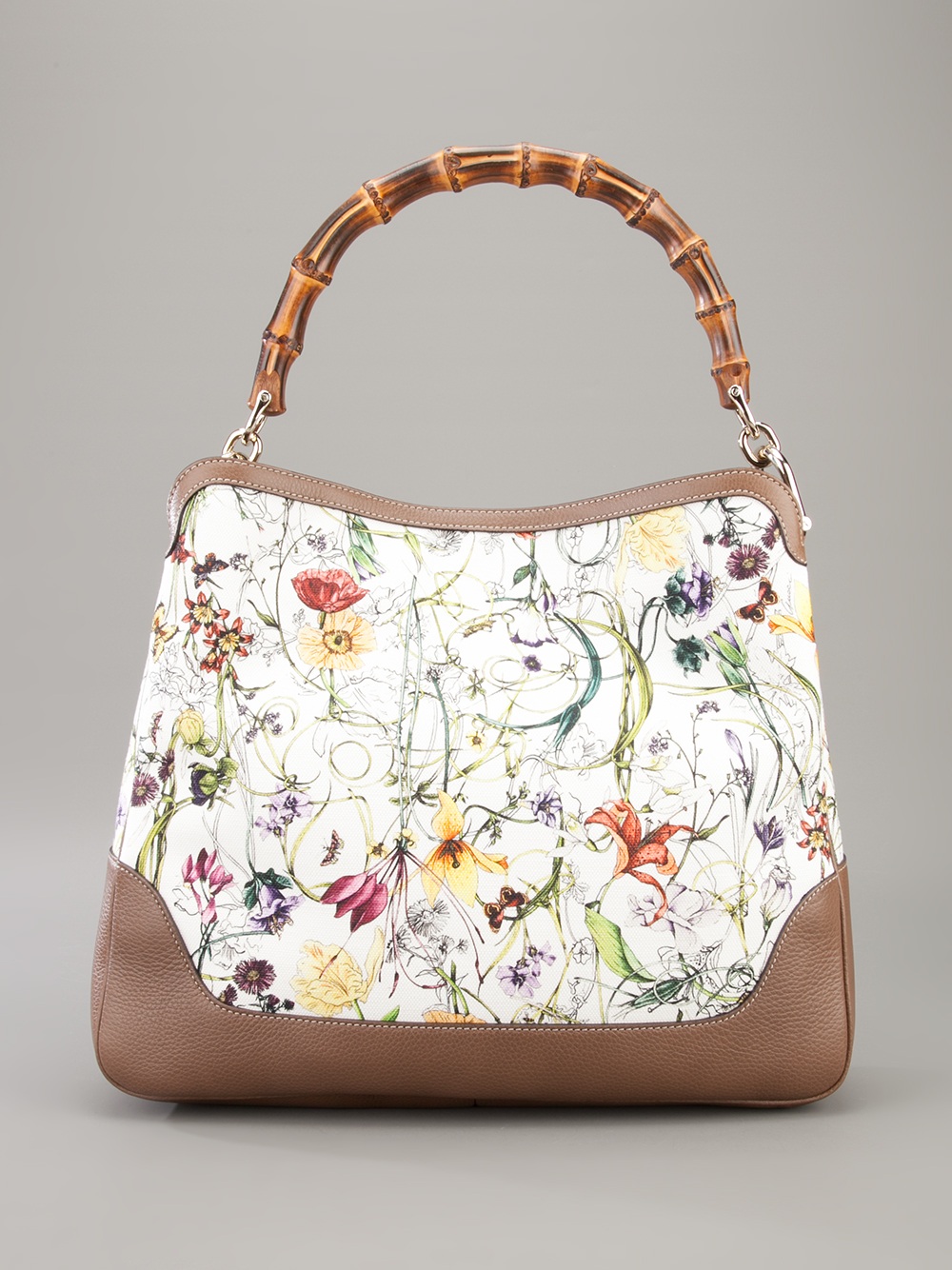 Gucci floral print bag best sale
