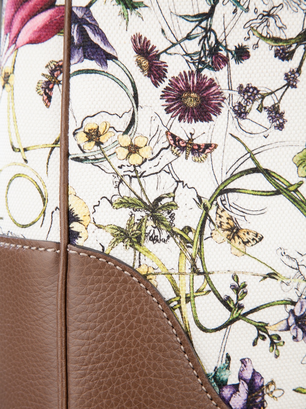 gucci flower print bag