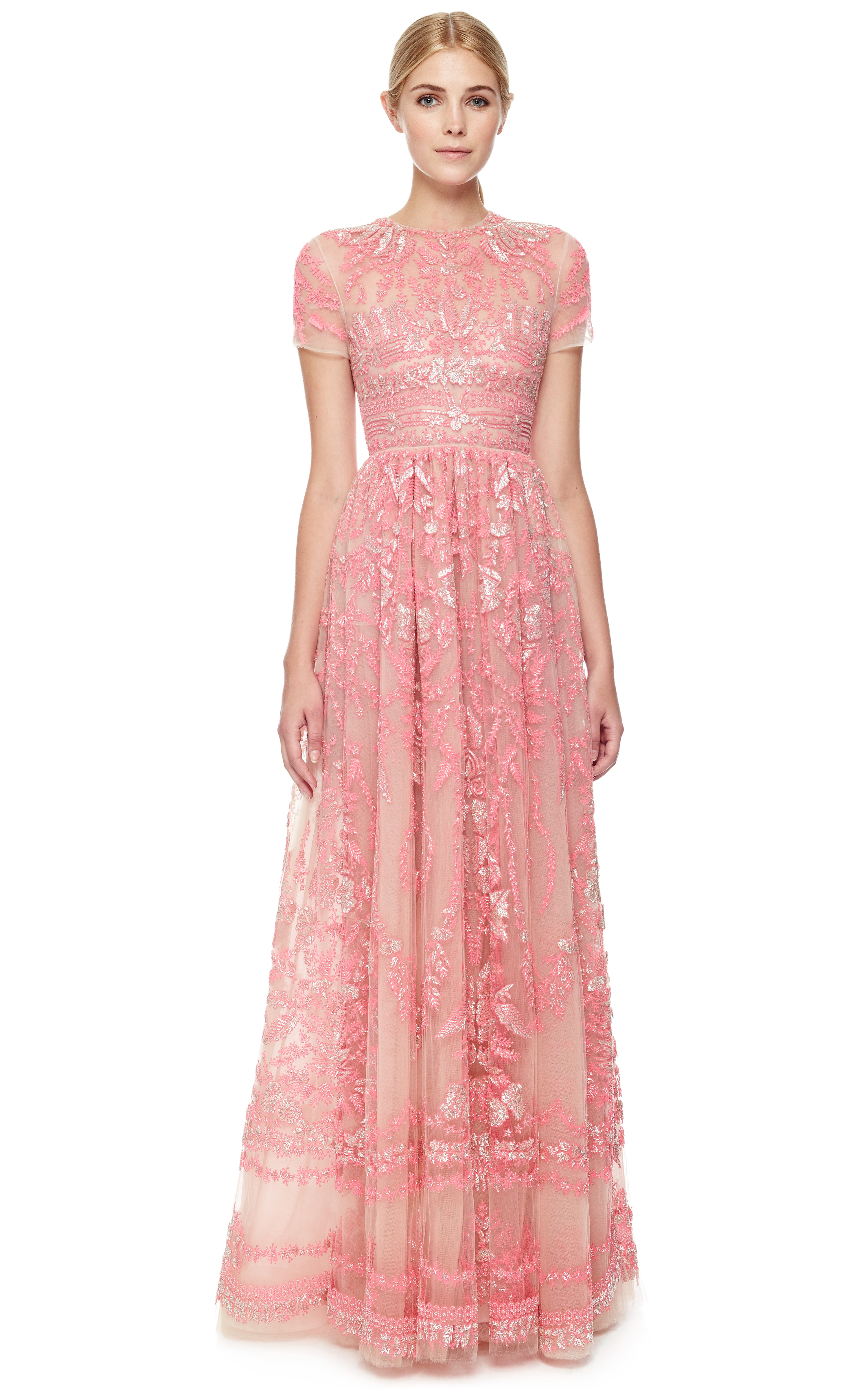 Round Asser Impressive Valentino Gown in Pink | Lyst