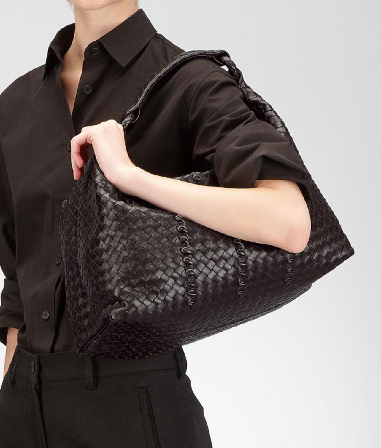 Bottega Veneta Sloane Bag in Black - Lyst