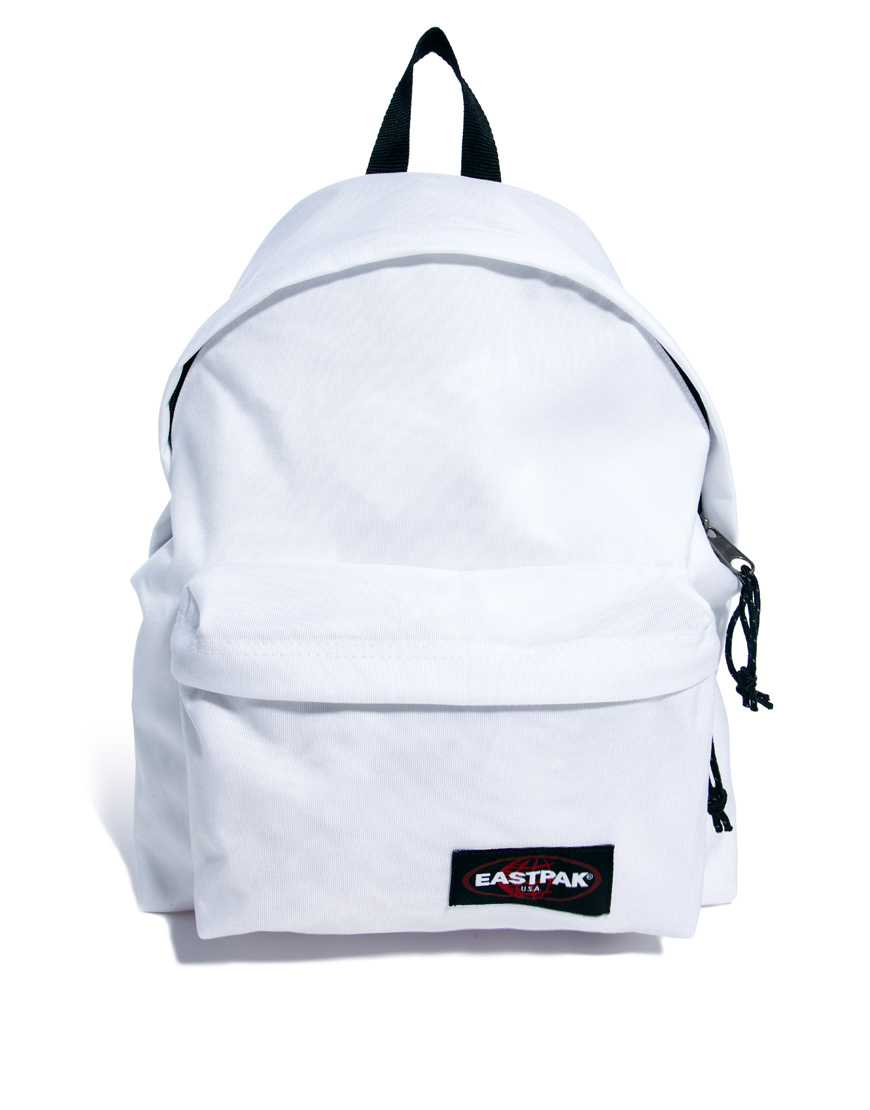 eastpak white backpack