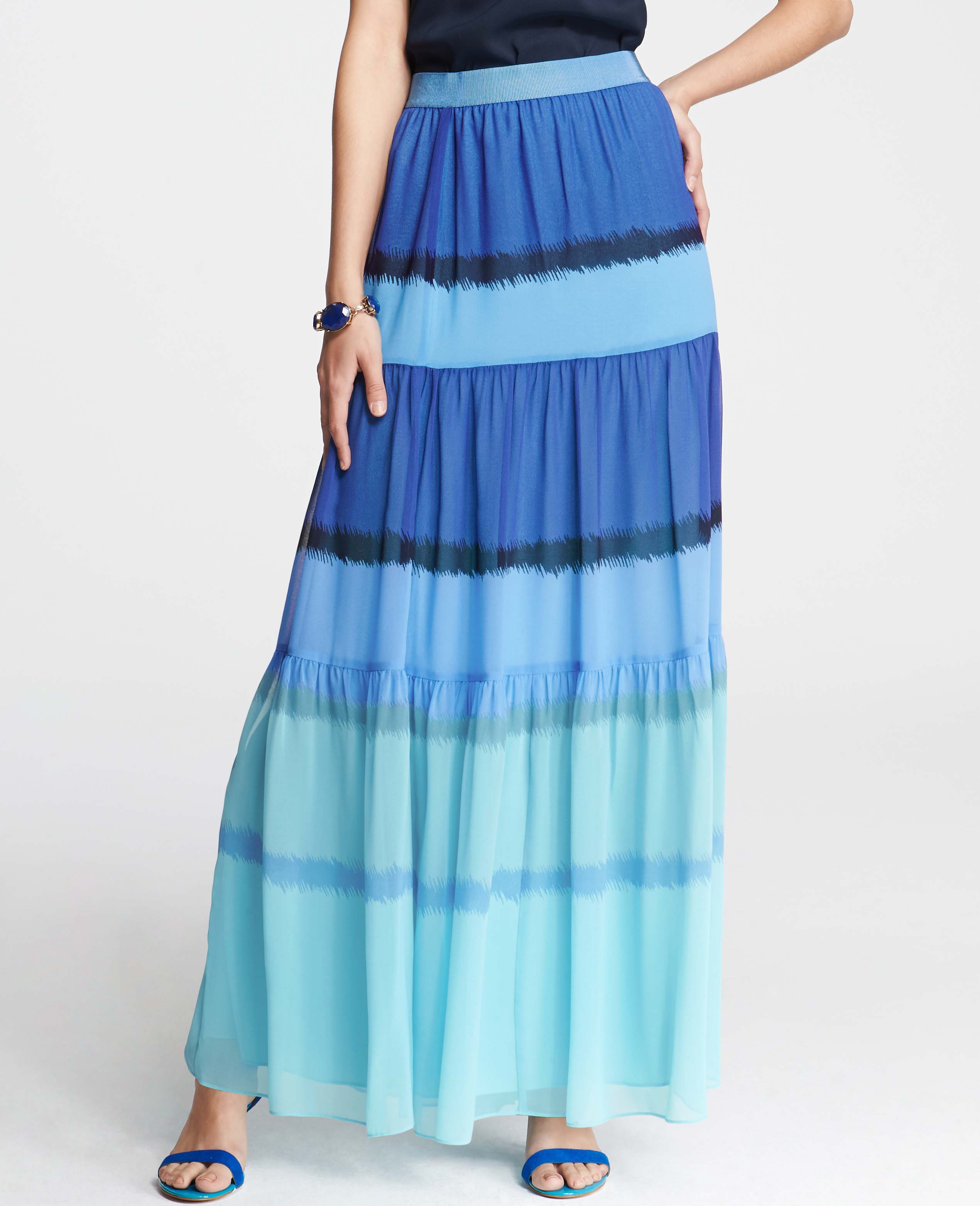 ikat maxi skirt
