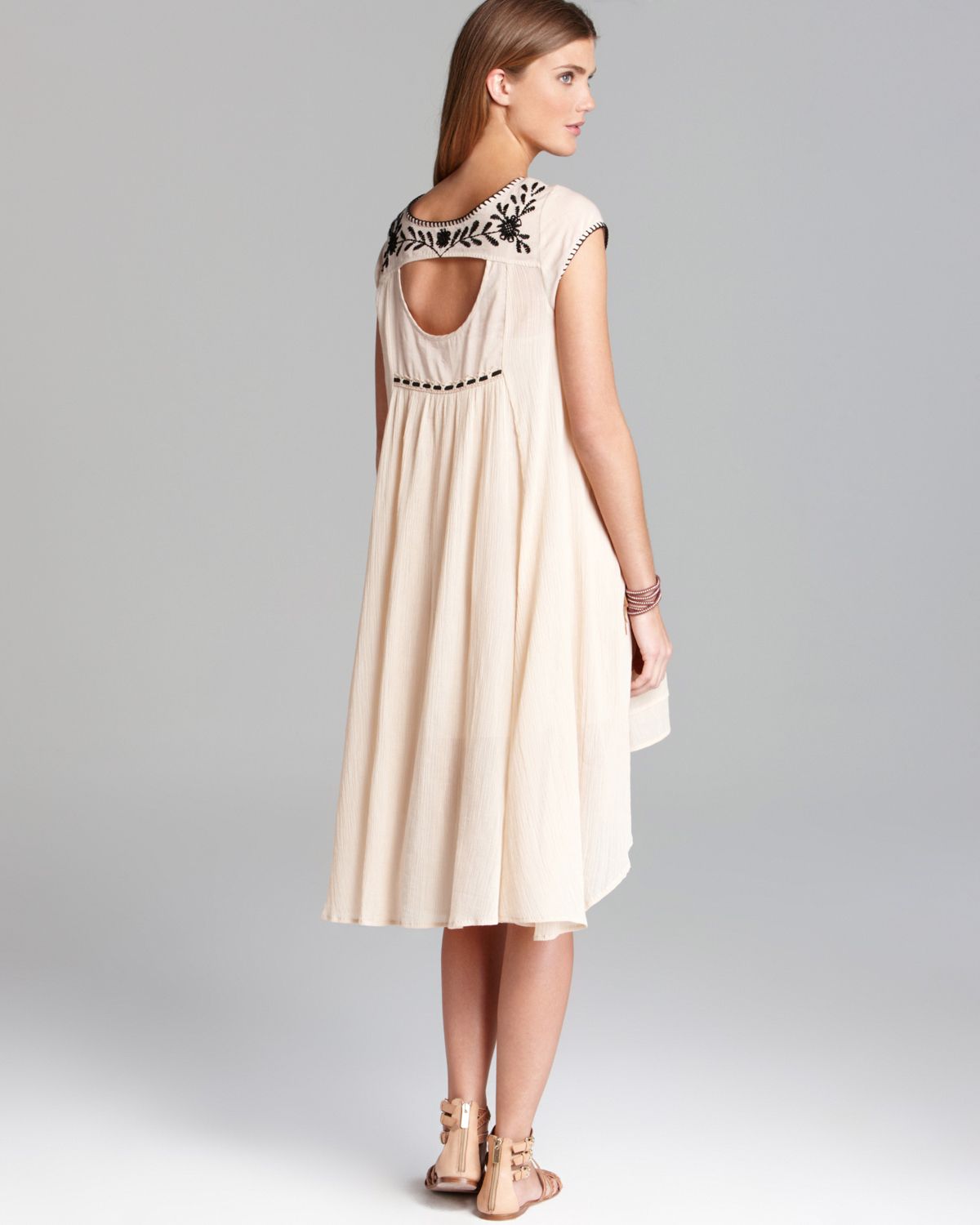 marina embroidered dress