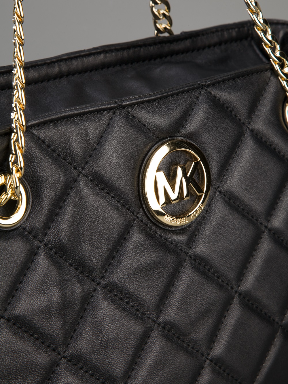 MICHAEL Michael Kors Fulton Large Quilted Tote in Black