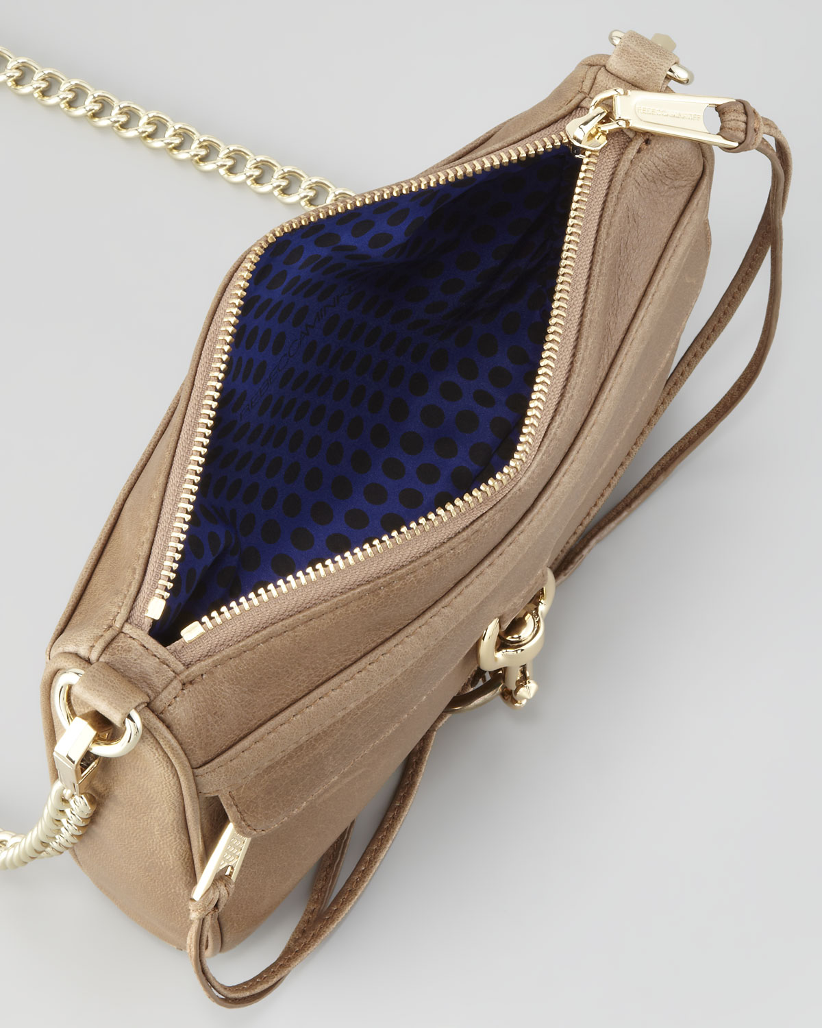 Rebecca Minkoff Mini Mac Crossbody Bag Taupe in Brown Lyst