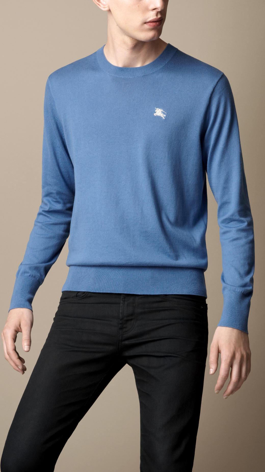 burberry sweater mens blue