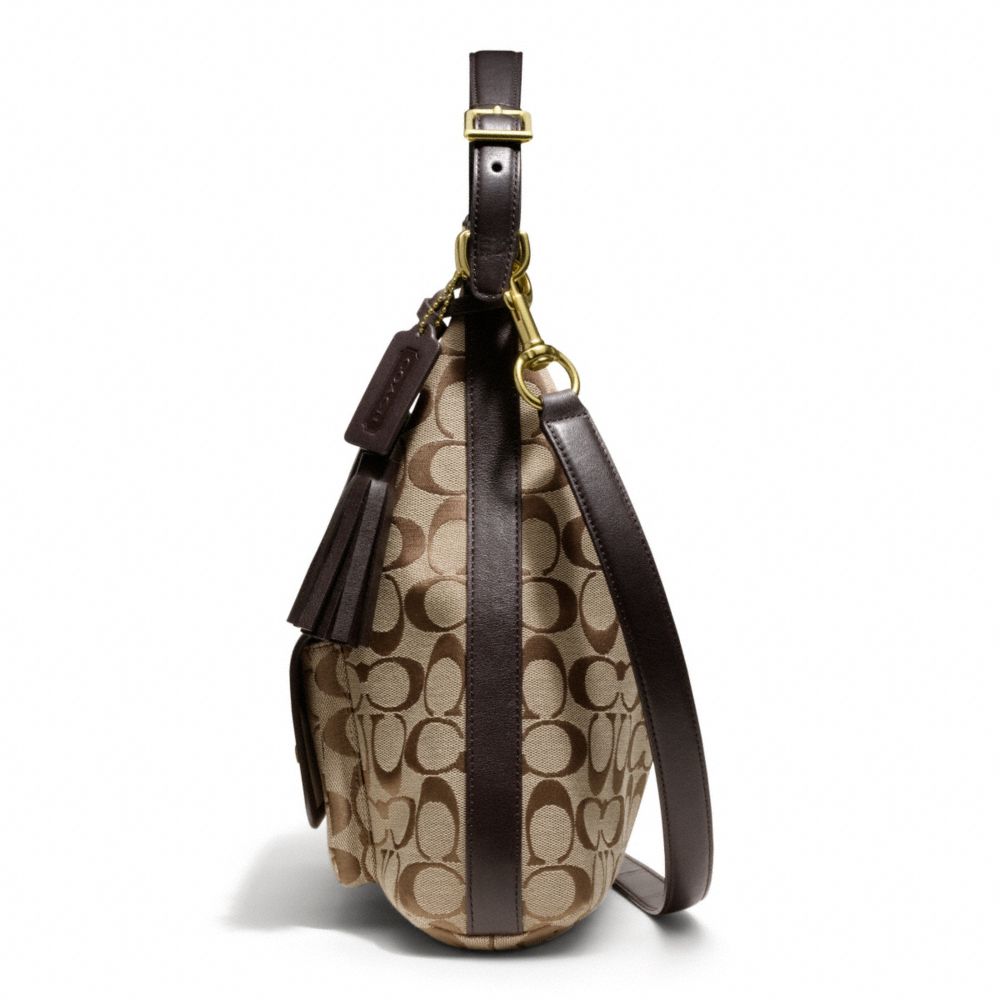 COACH Legacy Courtenay Hobo Shoulder Bag in Signature Fabric in Brown - Lyst