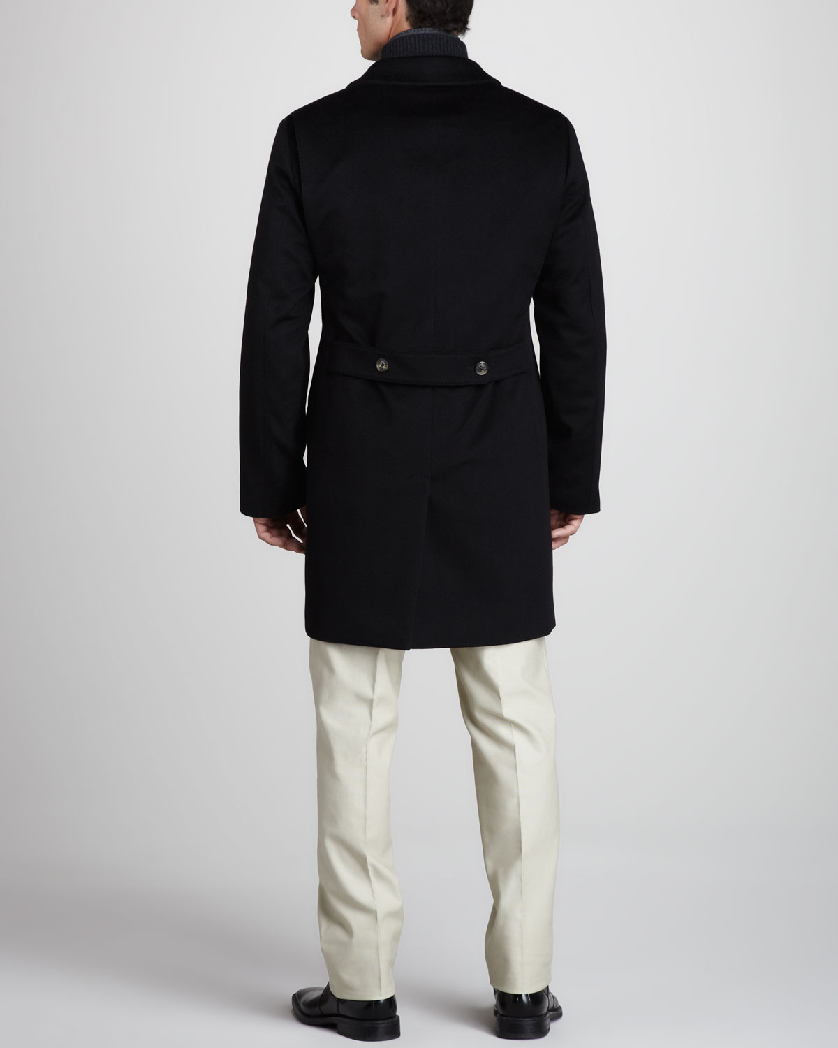 Lyst - Loro Piana Martingala Storm System Cashmere Coat in Blue for Men