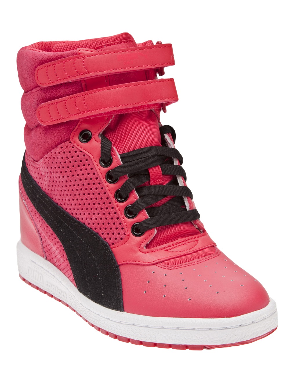 PUMA High Top Wedge in Pink - Lyst