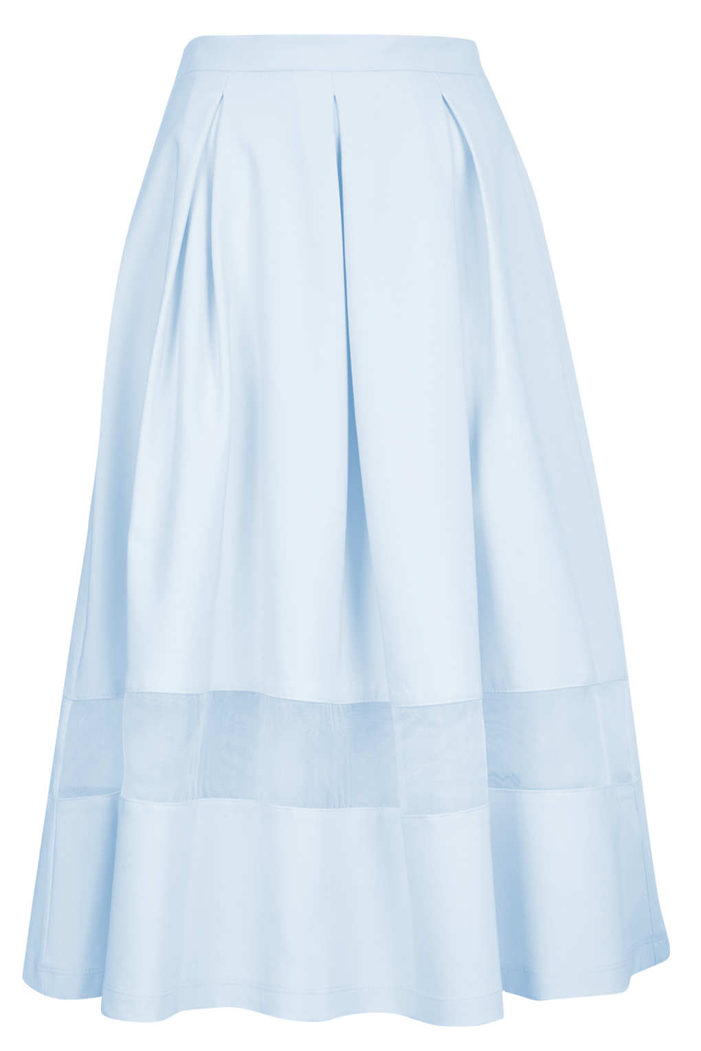 Tall Organza Midi Skirt in Pale Blue (Blue) Lyst