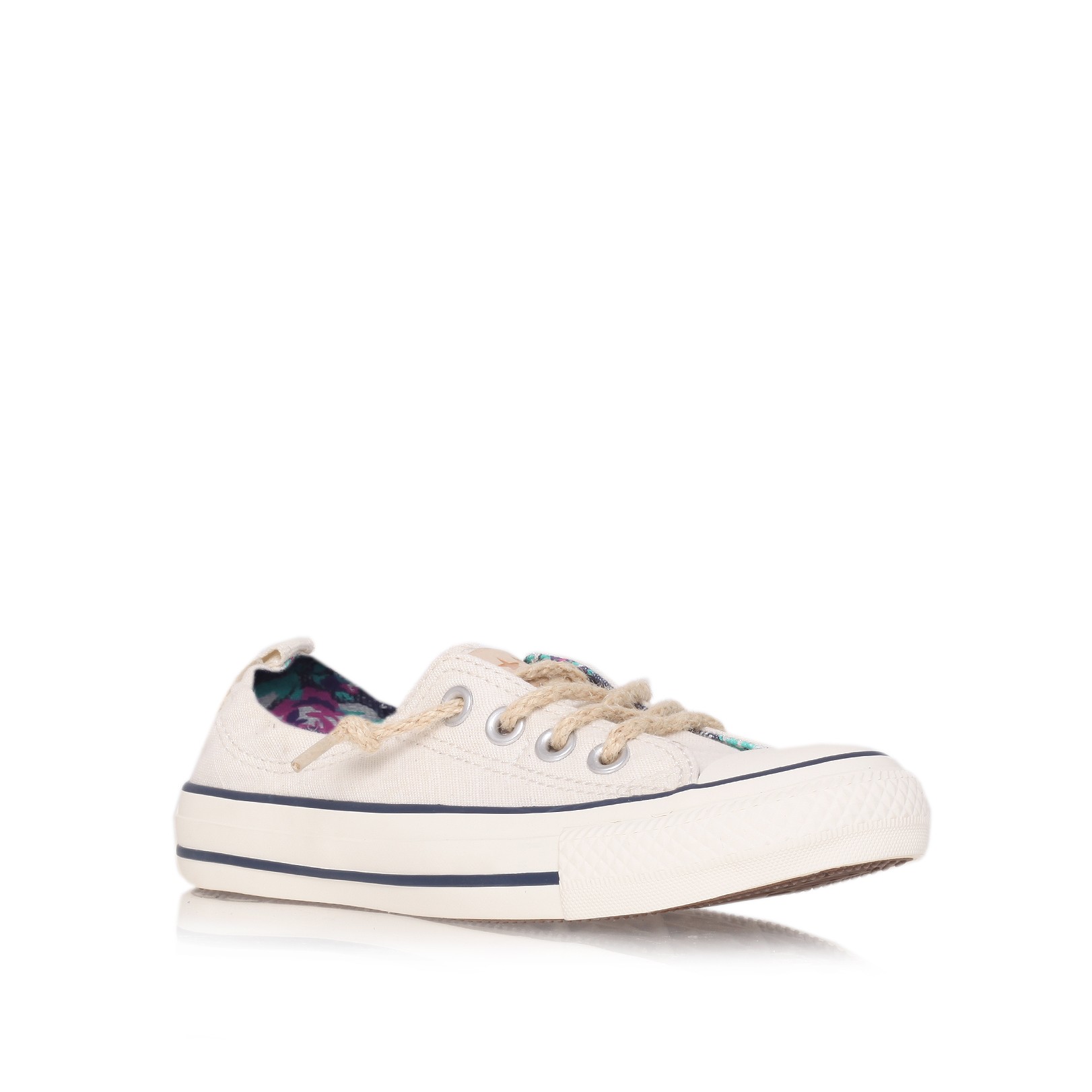 converse low cut cream