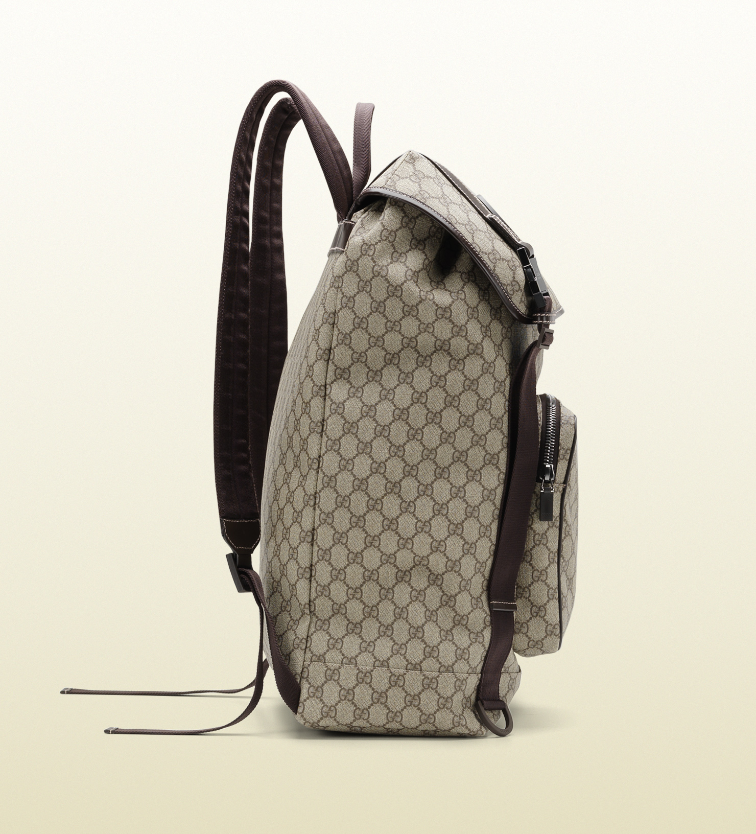 Gucci Gg Supreme Canvas Interlocking G Backpack in Beige (Gray) for Men - Lyst