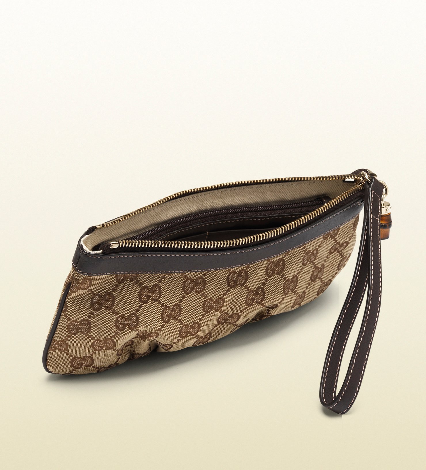 Gucci Original Gg Canvas Wristlet in Beige Brown for Men 