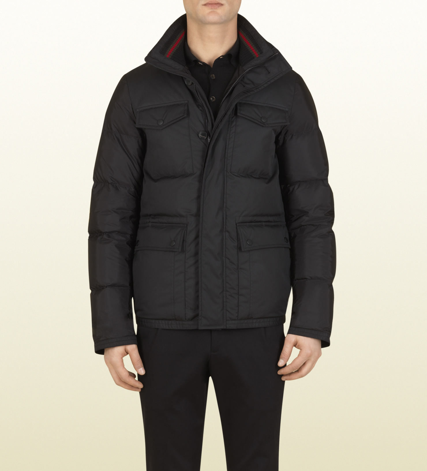 gucci black puffer jacket