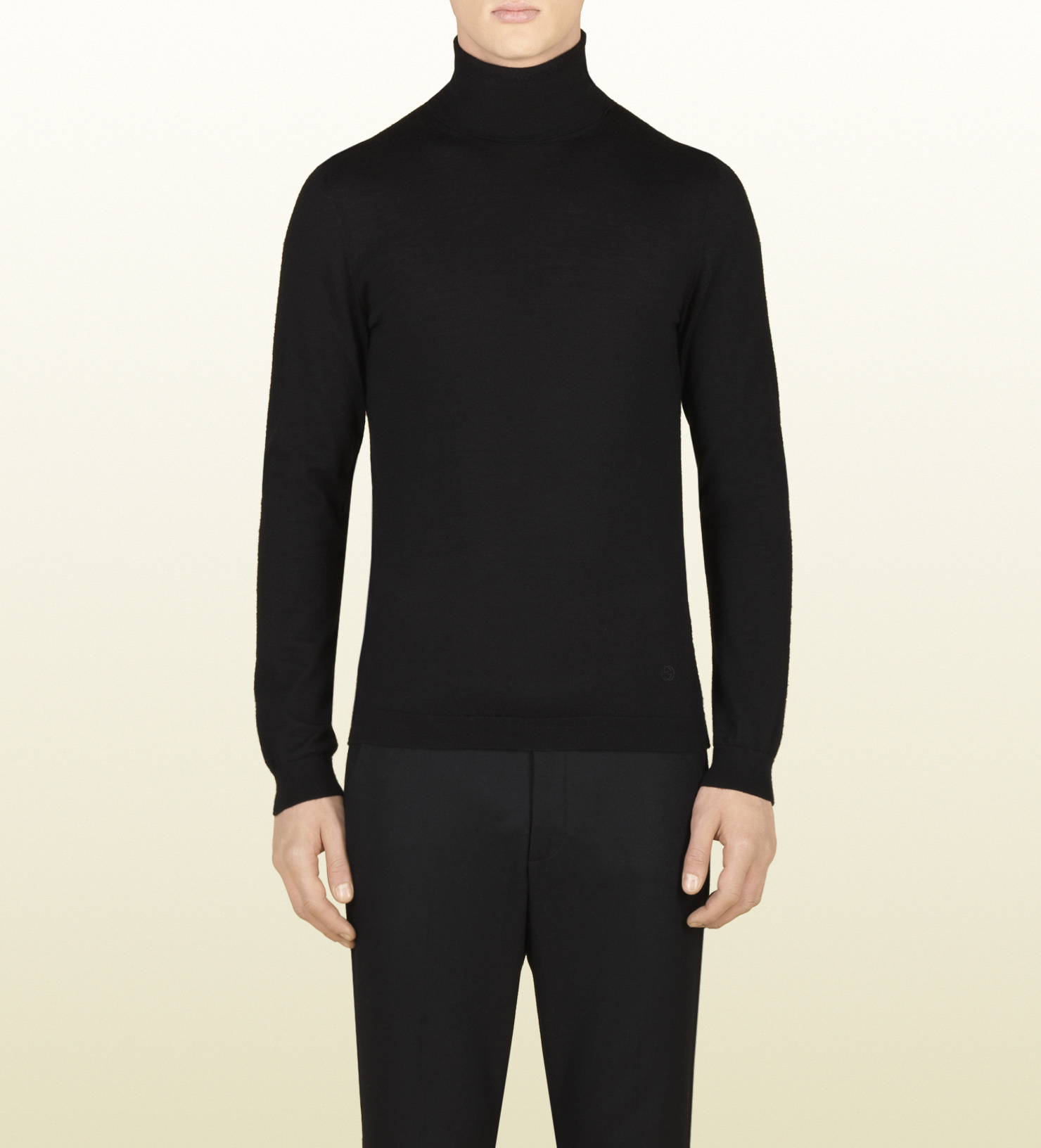 Gucci Cashmere Turtleneck Sweater in Black for Men - Lyst