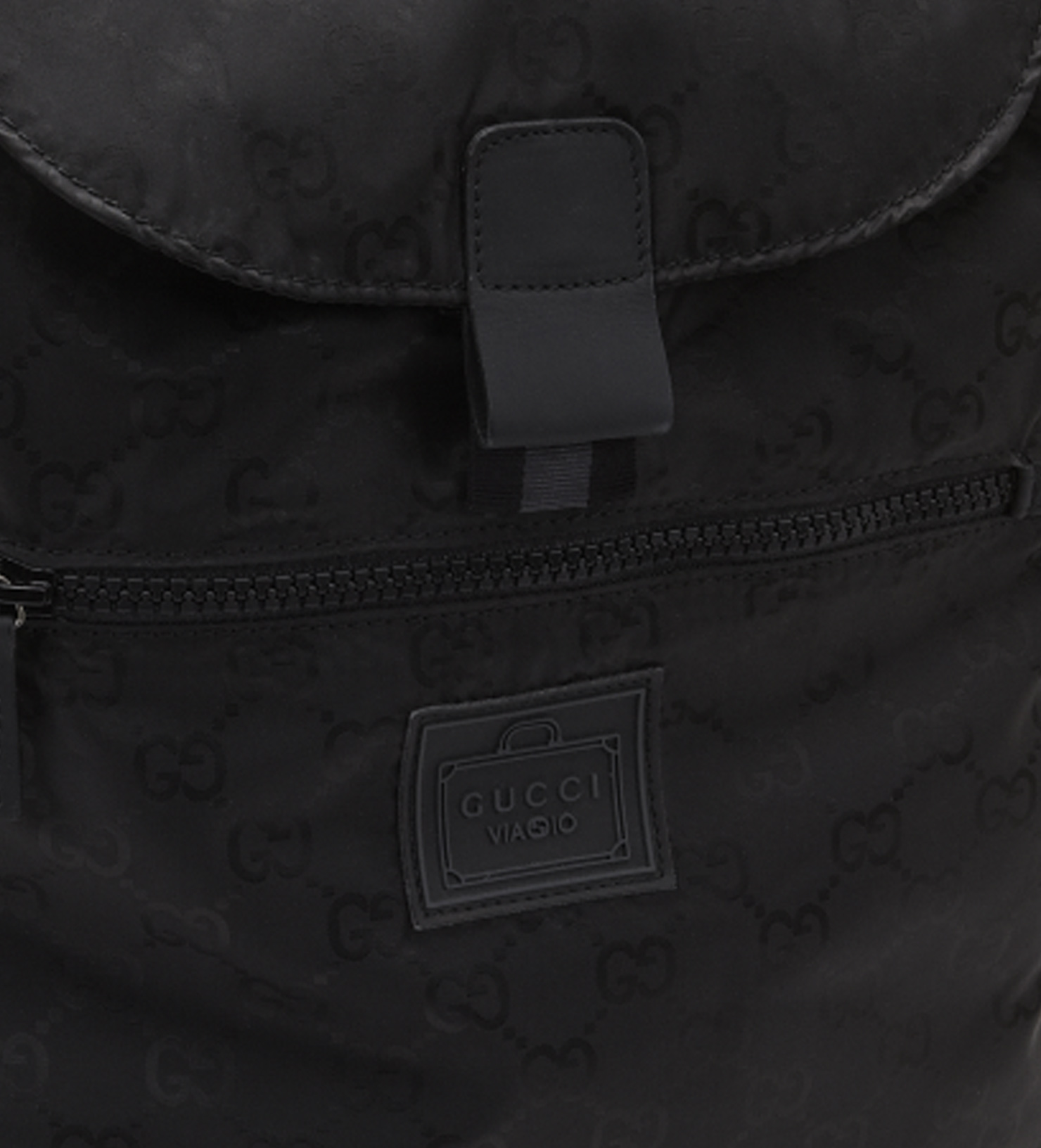 Gucci Black Gg Nylon Backpack From Viaggio Collection in Black for Men