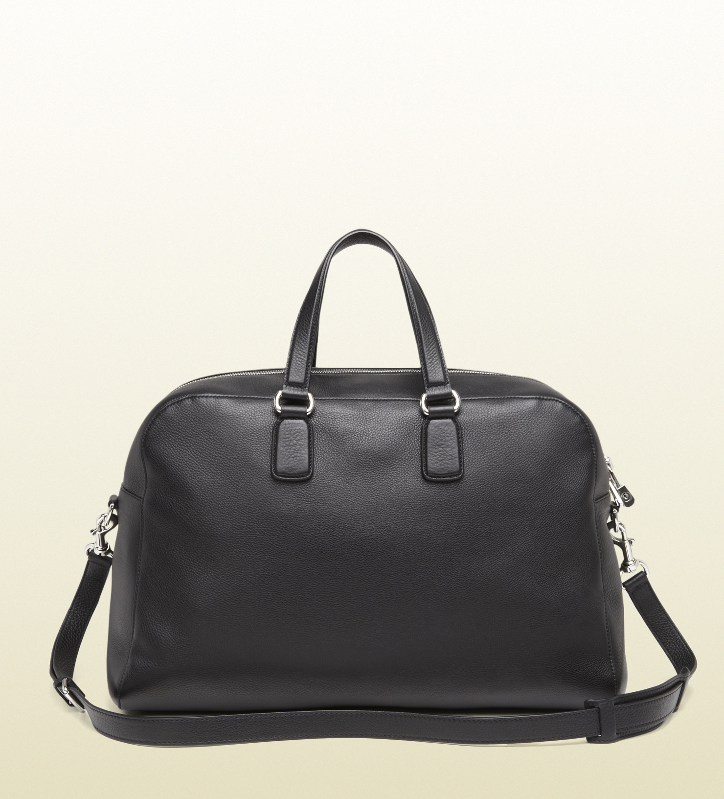 Gucci Black Leather Carryon Duffle Bag for Men Lyst