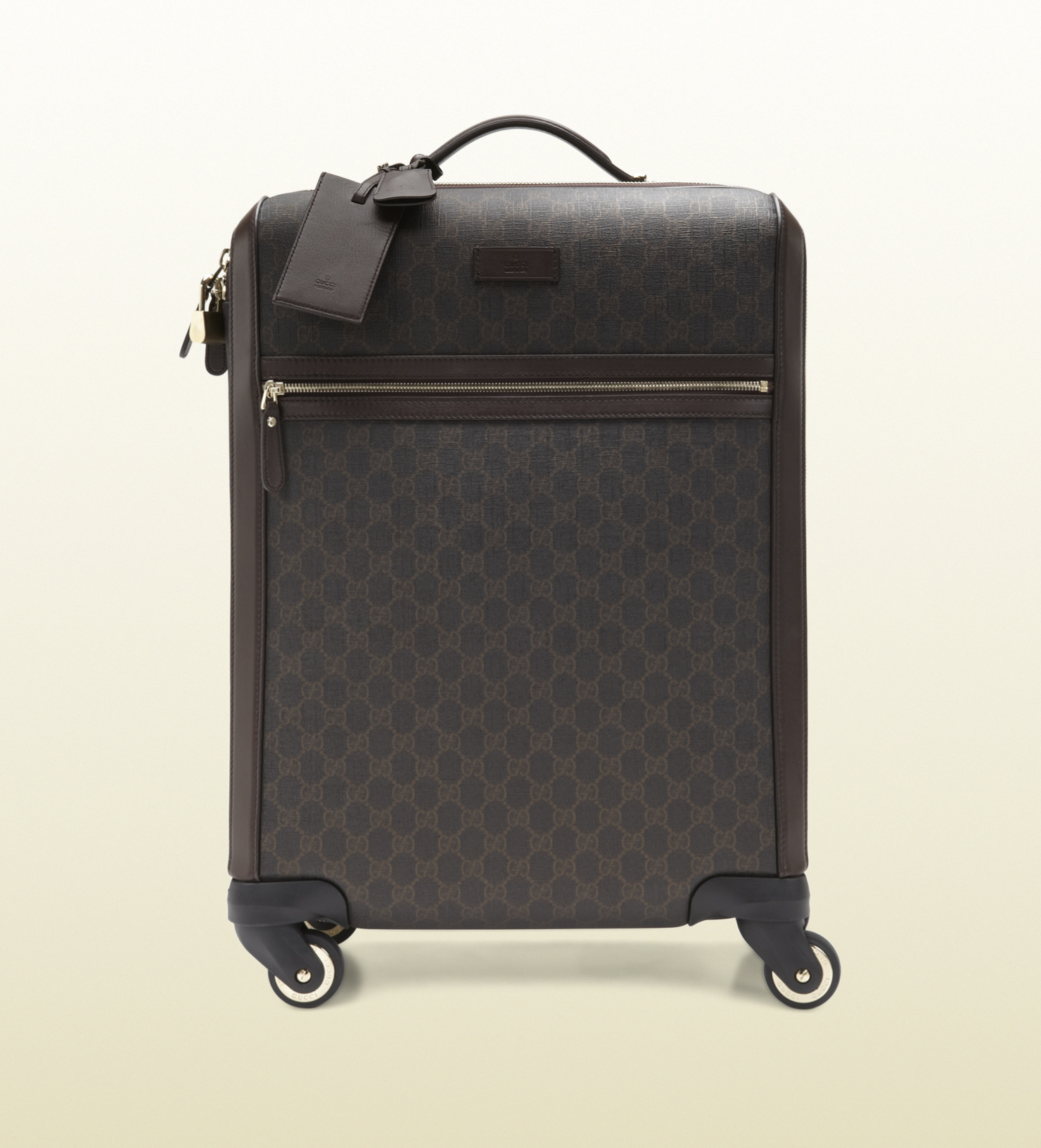 Gucci Gg Supreme Canvas Carry On Suitcase In Black For Men Lyst