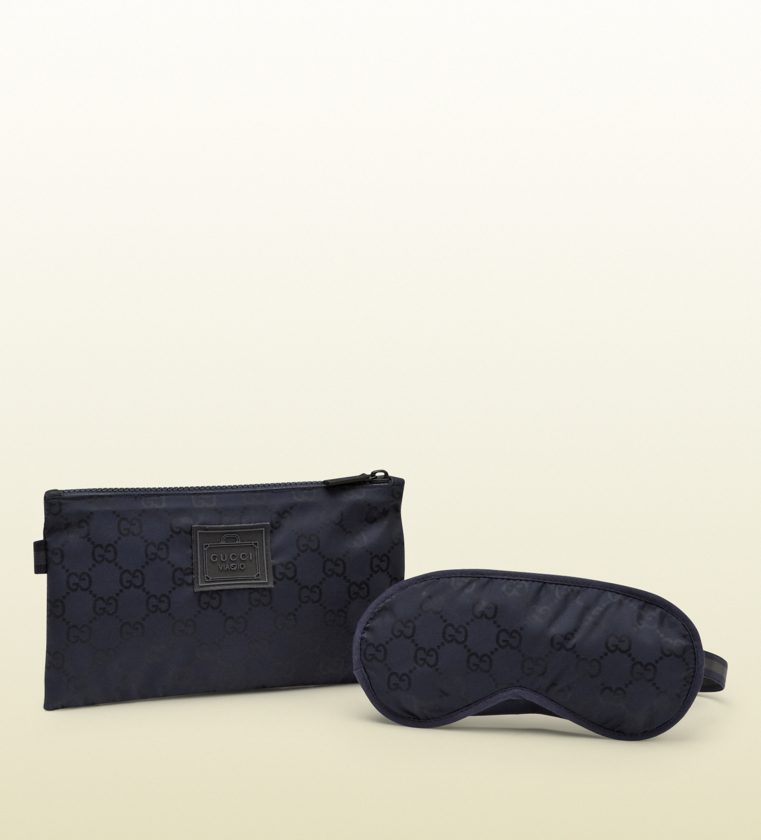Lyst Gucci Blue Gg Nylon Eye Mask From Viaggio