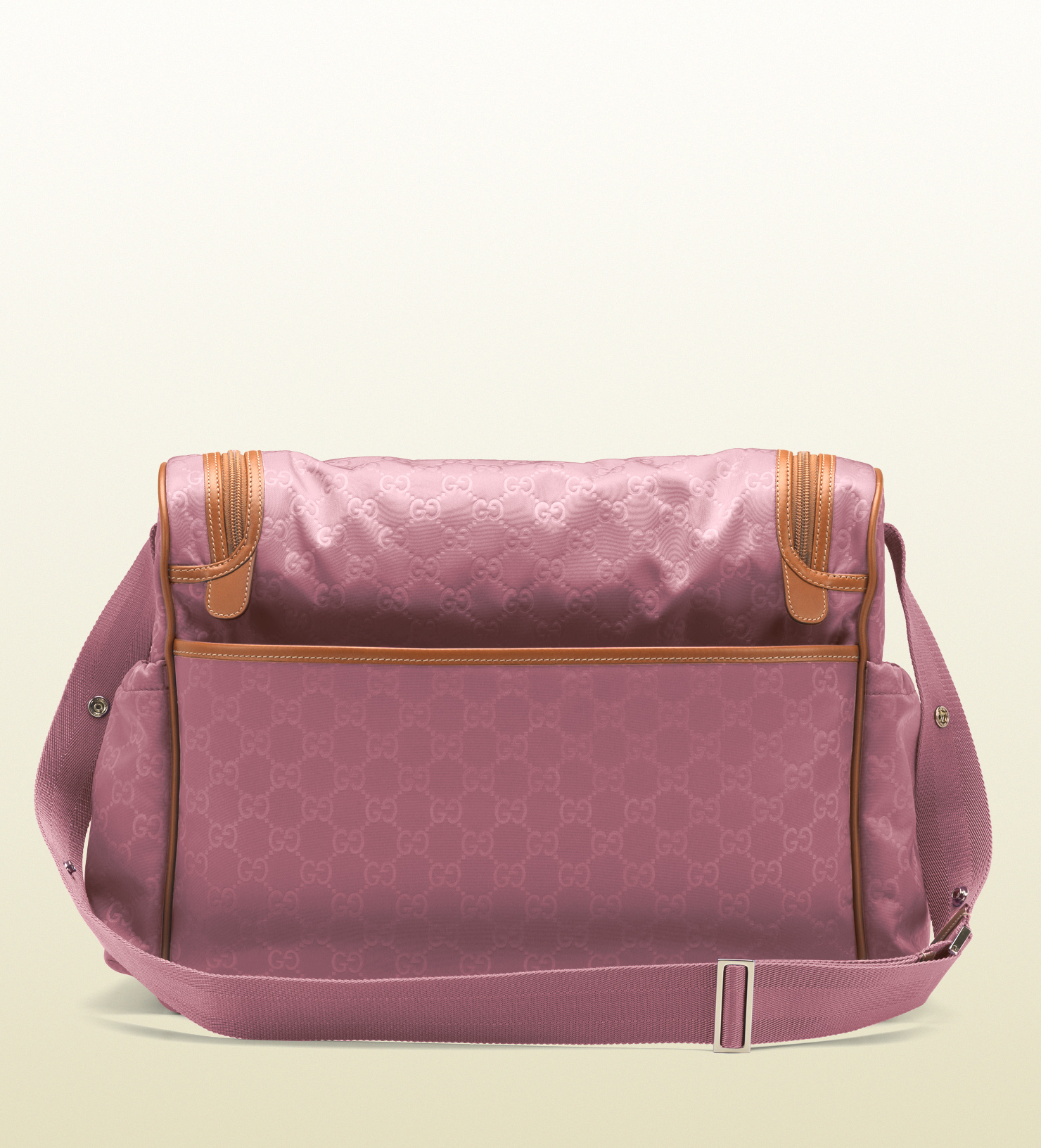 Gucci Dark Pink Nylon Guccissima Diaper Bag Lyst