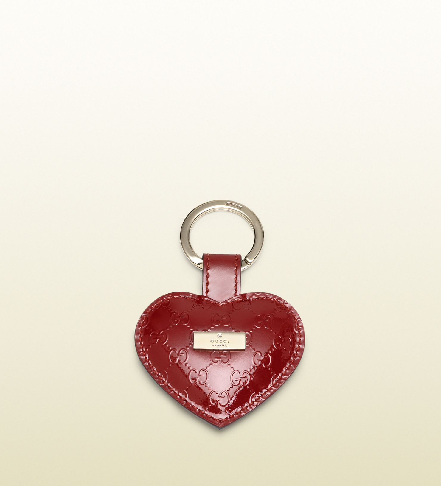 Piping Råd Vis stedet Gucci Microguccissima Leather Heart Key Ring in Red - Lyst